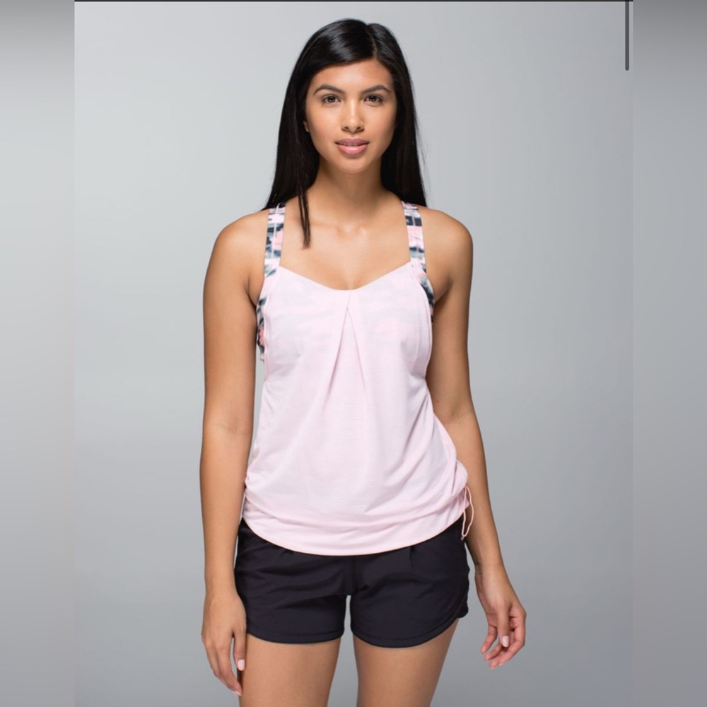 EUC Lululemon Rest Less Tank Pink size 8 (6) worn 1x
